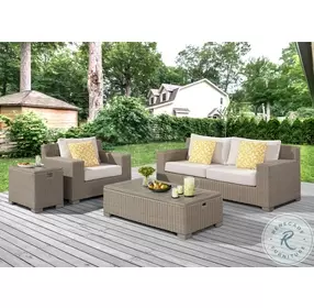 Camal White Cream Outdoor Sofa