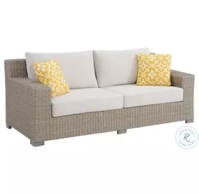 Camal White Cream Outdoor Living Room Set