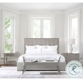 Cornelia Nebbia And Glazed Stainless Steel Nightstand