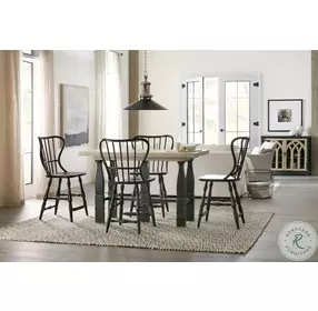 Ciao Bella Black Spindle Back Counter Height Stool