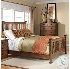 Oak Park Mission Slat Panel Bedroom Set