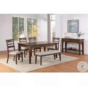 Ora Warm Walnut Serving Table