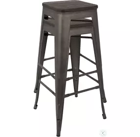 Oregon Espresso Bar Stool Set of 2