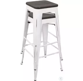 Oregon Whites Bar Stool Set of 2