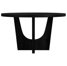 Salem Black 52" Round Dining Room Set