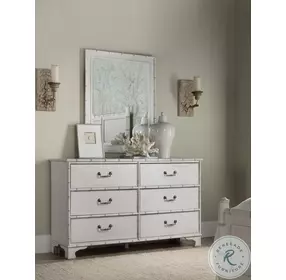 Charleston White 6 Drawer Dresser