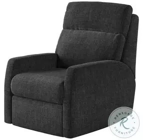 Mimi Bahari Charcoal Wall Hugger Power Headrest Recliner with SoCozi Massage