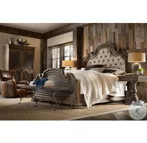 Meadowridge Saddle Brown And Anthracite Black California King Upholstered Bed