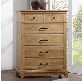 Sunstone Honey Brown 5 Drawer Chest