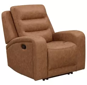 Napa Wrangler Clay Leather Glider Recliner