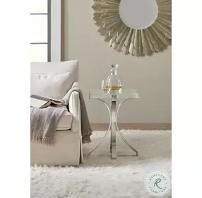 Fusion Chrome Bubble Glass Accent Table