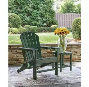 Sundown Treasure Green Outdoor Adirondack Chair