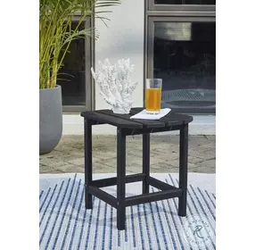 Sundown Treasure Black Outdoor End Table