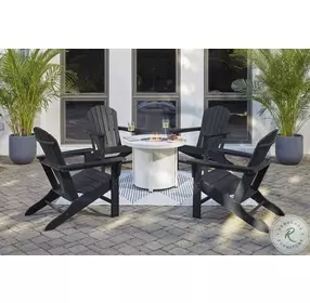 Sundown Treasure Black Outdoor Adirondack Chair