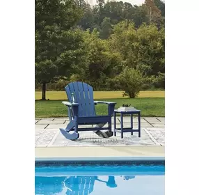 Sundown Treasure Blue Outdoor Rocking Chair