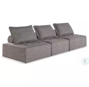 Bree Zee Brown Performance Fabric Outdoor Modular Sofa
