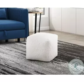 Celina Off White Pouf