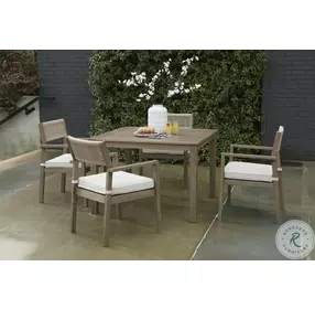 Aria Plains Brown Outdoor Square Dining Table