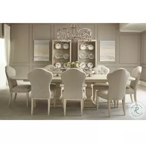 East Hampton Muted Gray Upholstered Side Chair Set of 2