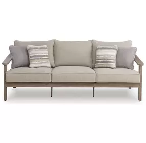 Francis Beach Gray Performance Fabric Outdoor Living Room Set