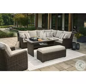 Brook Ranch Brown Outdoor Dining Table