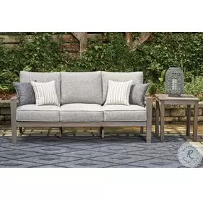 Hillside Barn Gray And Brown Performance Fabric Outdoor Conversation Set