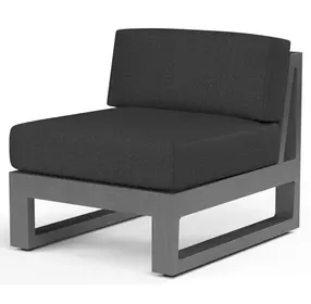 Redondo Spectrum Carbon Upholstered Outdoor Armless Club Chair