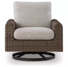 Angel Island Gray Performance Fabric Outdoor Rocker Lounge Chair with Cushion