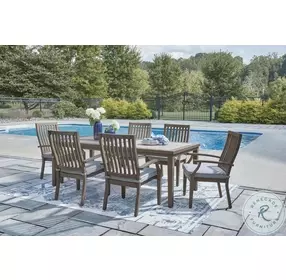 Rainier Ranch Beige Performance Fabric Arm Chair Set of 2