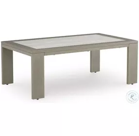 Kimpton Isle Brown And Beige Outdoor Rectangular Occasional Table Set