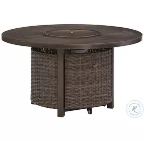 Paradise Trail Medium Brown Outdoor Round Conversation Set