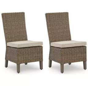 Carmel Bay Beige Side Chair with Cushion Set of 2