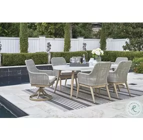 Seton Creek White Outdoor Dining Table