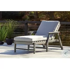 Visola Gray Performance Fabric Outdoor Chaise Lounge