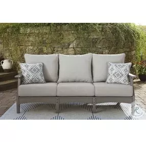 Visola Gray Performance Fabric Outdoor Conversation Set