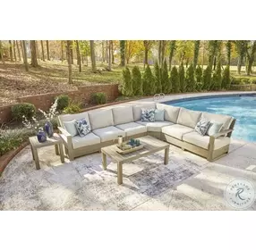 Silo Point Brown Outdoor Square End Table