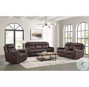 Lynx Brown Glider Recliner