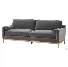 Parker Dark Dove Velvet Post Modern Living Room Set