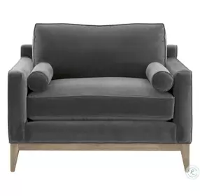 Parker Dark Dove Velvet Post Modern Chair