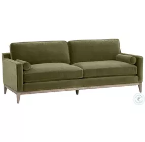 Parker Olive Velvet Post Modern Living Room Set