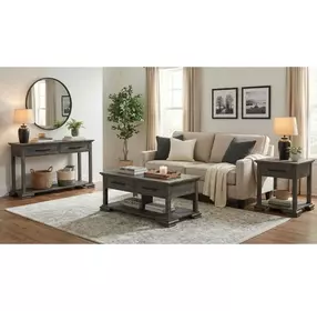 Hyde Charcoal Rectangular Sofa Table