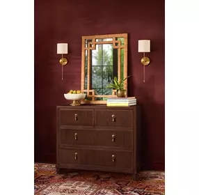 Pascal Provincial Brown Oak 4 Drawer Soft Close Accent Chest