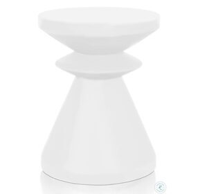 District Ivory Pawn Accent Table