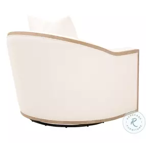 Paxton LiveSmart Peyton Pearl Performance Fabric Swivel Club Chair