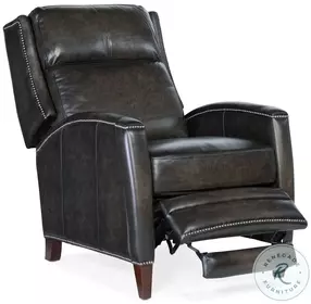 Callan Brown Brindisi Trinita Leather Manual Push Back Recliner