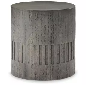 Miramar Dark Charcoal Outdoor Drum End Table