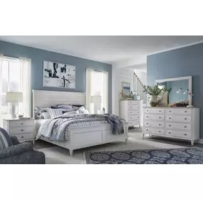 Whisperbay Sea Pearl and Driftwood Rectangular Telephone Table with USB Charging