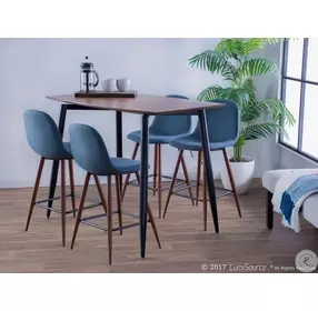 Pebble Blue Counter Stool Set Of 2