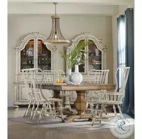 Sanctuary Vintage Chalky White Spindle Back Arm Chair Set Of 2