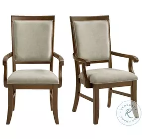 Stark Grey Arm Chair Set Of 2